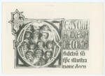 Anonimo , Herabkunft des Hl. geistes - Admont, Paduaner Missale, Kod. Nr 229 a - f. 182. Initiale D