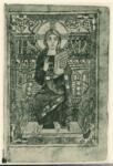 Anonimo sec. VIII , Cristo benedicente in trono, Motivi decorativi geometrici