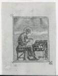 Anonimo , Anonim bizantino - secc. X-XI - manoscritto, una pagina miniata