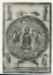 Anonimo sec. VII/ VIII , Cristo benedicente in trono, Quattro evangelisti, Simboli dei quattro evangelisti