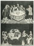 Anonimo sec. X/ XI , Banchetto di Erode e danza di Salome, Decapitazione di san Giovanni Battista e Salome consegna la testa di san Giovanni Battista ad Erodiade