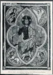 Anonimo sec. XIII , Cristo in Maest&agrave; tra simboli dei quattro evangelisti