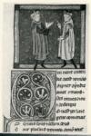 Maître de Thomas de Maubeuge , Due figure maschili, Iniziale decorata