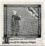 Maître de Thomas de Maubeuge , Ritratto di astronomo, Cornice con motivi decorativi geometrici