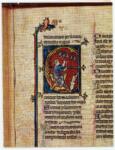 Anonimo , Psalterium del sec. XIV - f. 80 (part.) - Napoli, Biblioteca Nazionale, Ms. I B 50.