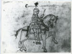 Anonimo sec. XV , Ritratto di Castruccio Castracani degli Antelminelli a cavallo