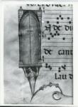 Anonimo sec. XIII , Iniziale I, Iniziale figurata, Finte architetture, Telamone, Motivi decorativi fitomorfi, Notazione musicale
