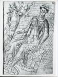 Anonimo sec. XIII , Figura maschile seduta, Figura maschile