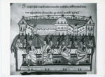 Anonimo sec. XI , Ultima Cena, Finte architetture