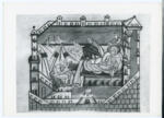 Anonimo sec. XI , Nascita di san Giovanni Battista e imposizione del nome a san Giovanni Battista, Finte architetture