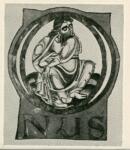 Anonimo , Der Prophet Habakuk in einem Bibelfragment vom Meister des "Berthold Missale". New York, Public Library