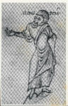 Anonimo , Anonimo - manoscritto, figura maschile