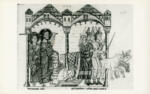 Anonimo sec. XIII , Scena evangelica, Cristo caccia i mercanti dal Tempio