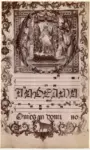 Bartolomeo di Fruosino , Iniziale G, Iniziale abitata, Sant'Egidio, Cornice con motivi decorativi fitomorfi e animali, Notazione musicale