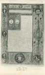 Anonimo sec. XV , Frontespizio miniato, Iniziale A, Iniziale decorata, Cornice con motivi decorativi fitomorfi, Stemma della famiglia Medici