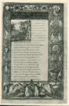 Anonimo sec. XV , Episodio dell'Eneide, Cornice con motivi decorativi fitomorfi e animali, Putti alati