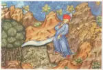 Anonimo sec. XV , Inferno, Scena tratta dalla Divina Commedia, Dante incontra le tre fiere