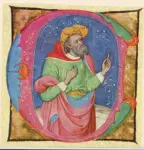 Giovanni di Antonio da Bologna , Iniziale C, Iniziale abitata, Profeta