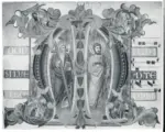 Silvestro dei Gherarducci ; Anonimo toscano sec. XIV/ XV , Iniziale M, Iniziale abitata, Due santi, Motivi decorativi fitomorfi
