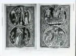 Anonimo francese , Annunciazione, Visitazione, Nativit&agrave; di Ges&ugrave;, Annuncio ai pastori