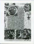 Anonimo sec. XIV ; Barisini Tommaso, (?) , Iniziale D, Iniziale istoriata, Scena di battaglia