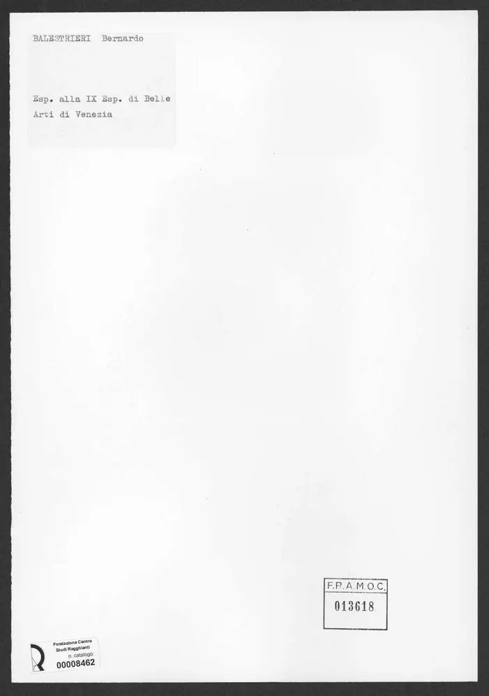 Anonimo , Balestrieri, Bernardo - sec. XIX/ XX - Scultura , retro