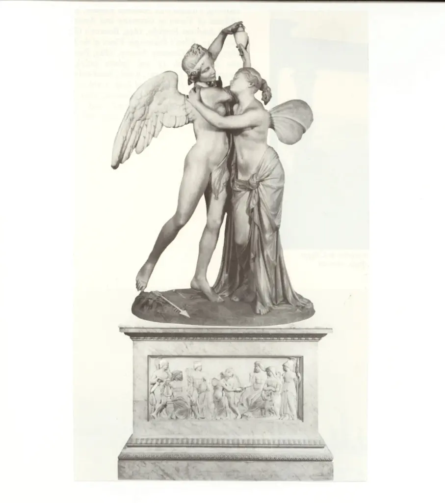 Anonimo , Benzoni, Giovanni Maria - sec. XIX - A marble group of Cupid and Psyche , fronte