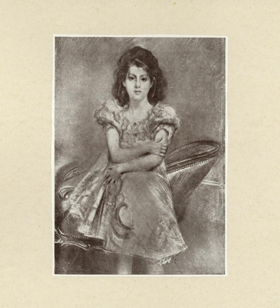 Anonimo , Boldini, Giovanni - sec. XX - La Signorina Beatrice di C. , fronte
