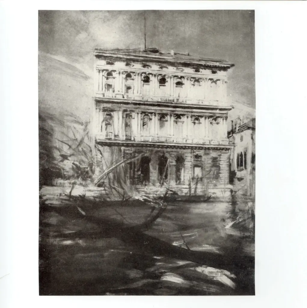 Anonimo , Boldini, Giovanni - sec. XIX - Il Palazzo della Prefettura a Venezia , fronte