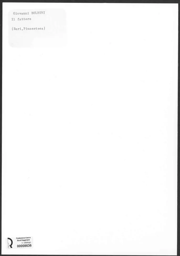 Boldini, Giovanni - - , retro