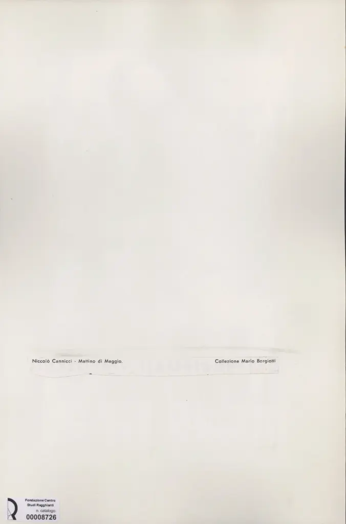 Anonimo , Cannicci, Niccol&ograve; - sec. XIX/ XX - Mattino di Maggio , retro