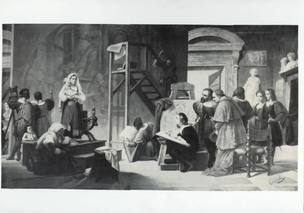 Ciardi, Guglielmo , La bottega di Raffaello