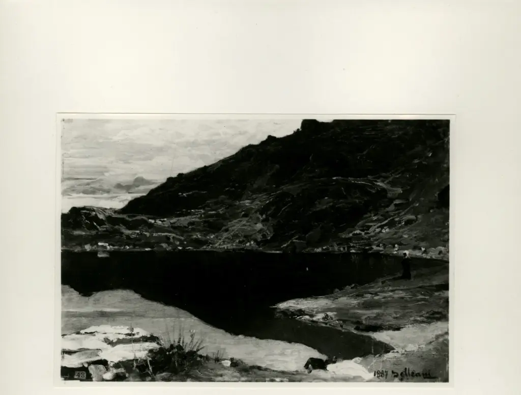 Delleani, Lorenzo , Il lago di Mucrone -