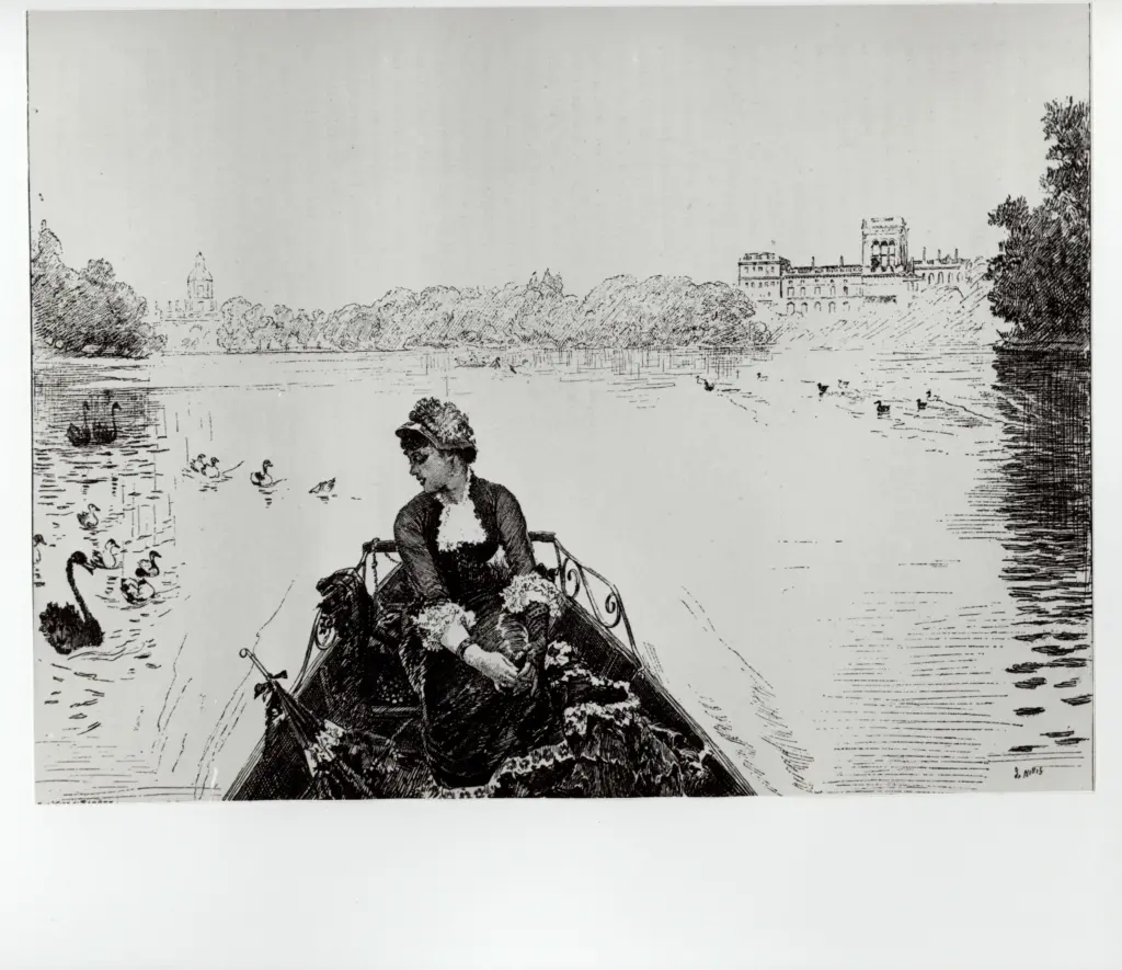 Anonimo , De Nittis, Giuseppe - sec. XIX - Green Park, Londra , fronte