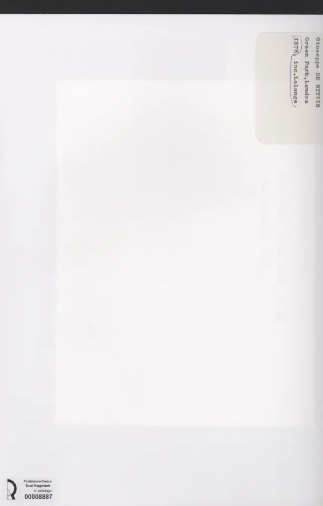 Anonimo , De Nittis, Giuseppe - sec. XIX - Green Park, Londra , retro