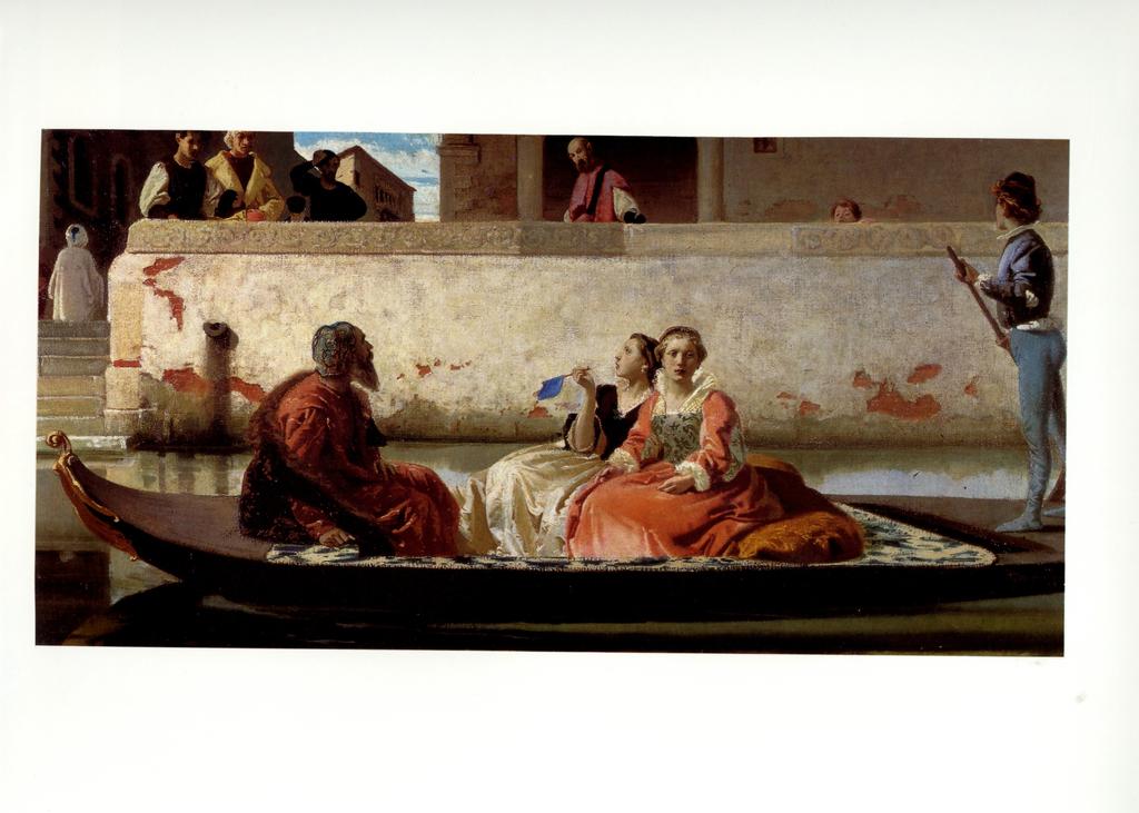 Anonimo , Faruffini, Federico - sec. XIX - La gondola di Tiziano , fronte