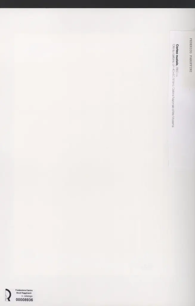 Anonimo , Faruffini, Federico - sec. XIX - Corteo nuziale , retro