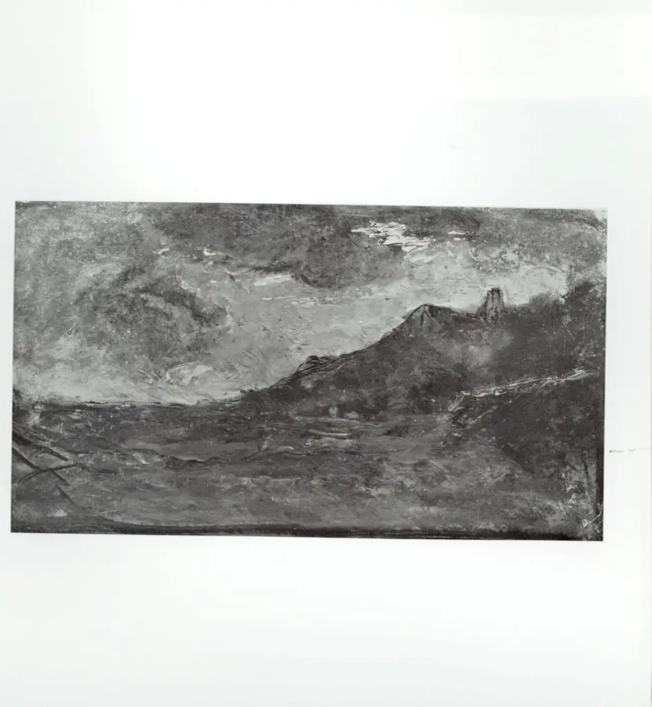 Fontanesi, Antonio , Cielo tempestoso (Autenticato sul retro da Marco Calderini)