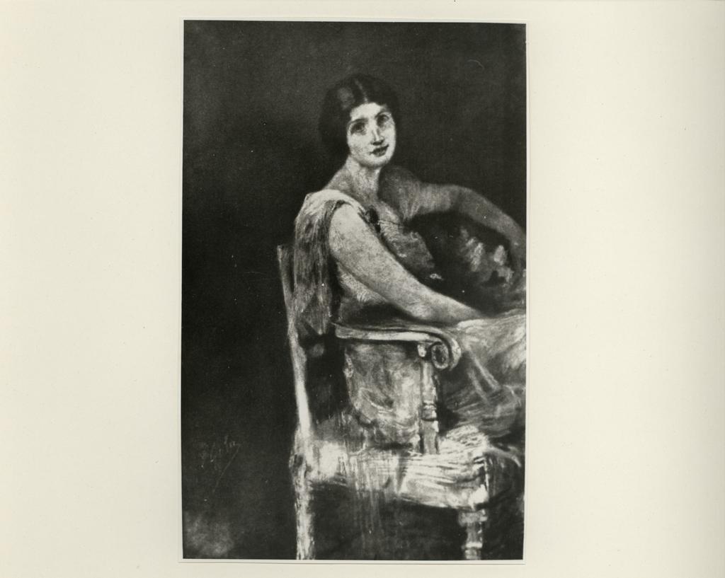 Anonimo , Gola, Emilio - sec. XIX - Ritratto della signora Frisia , fronte