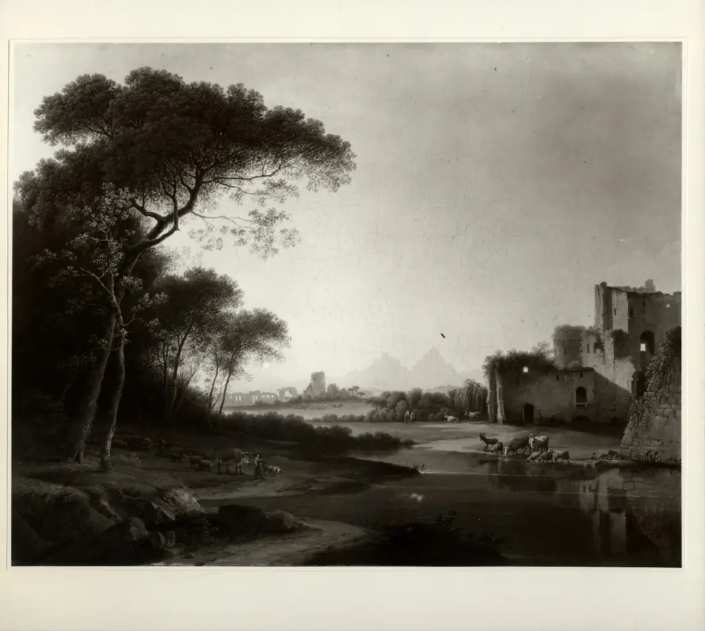 Anonimo , Gozzi, Marco - sec. XIX - Paesaggio , fronte