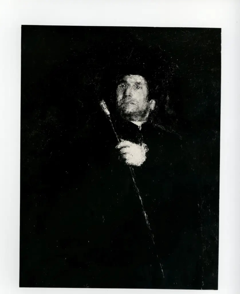 Anonimo , Mancini, Antonio - sec. XIX/ XX - L'uomo dal mantello nero , fronte