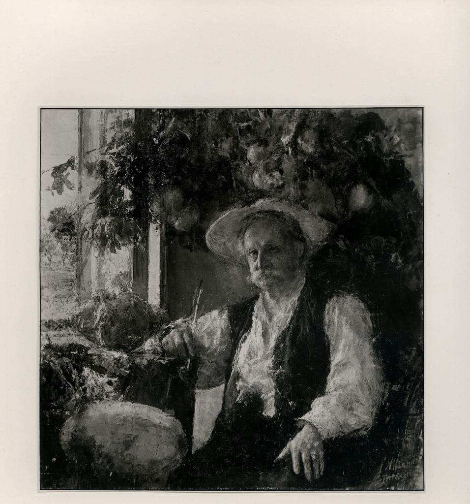 Giacomelli , Mancini, Antonio - sec. XIX/ XX - Ritratto del Padre a Terracina , fronte