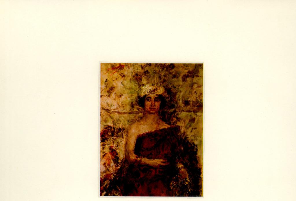 Anonimo , Mancini, Antonio - sec. XX - Signora in rosso con turbante , fronte