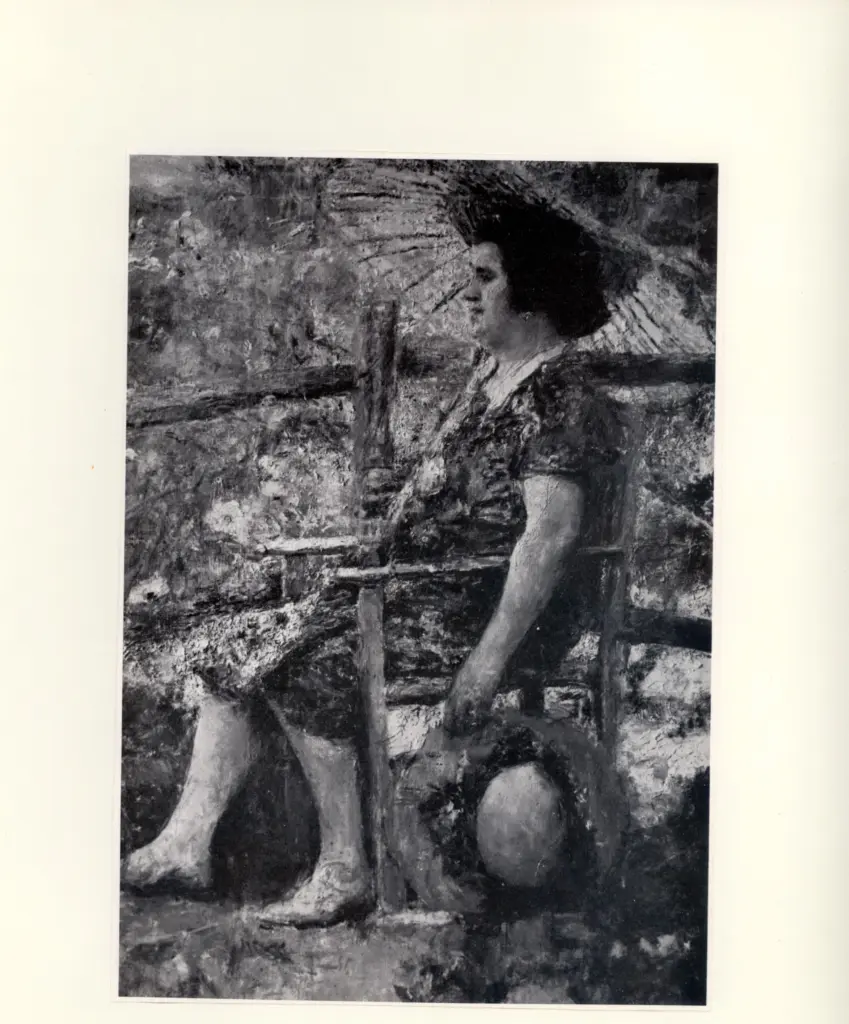 Anonimo , Mancini, Antonio - sec. XX - Maternit&agrave; al sole , fronte