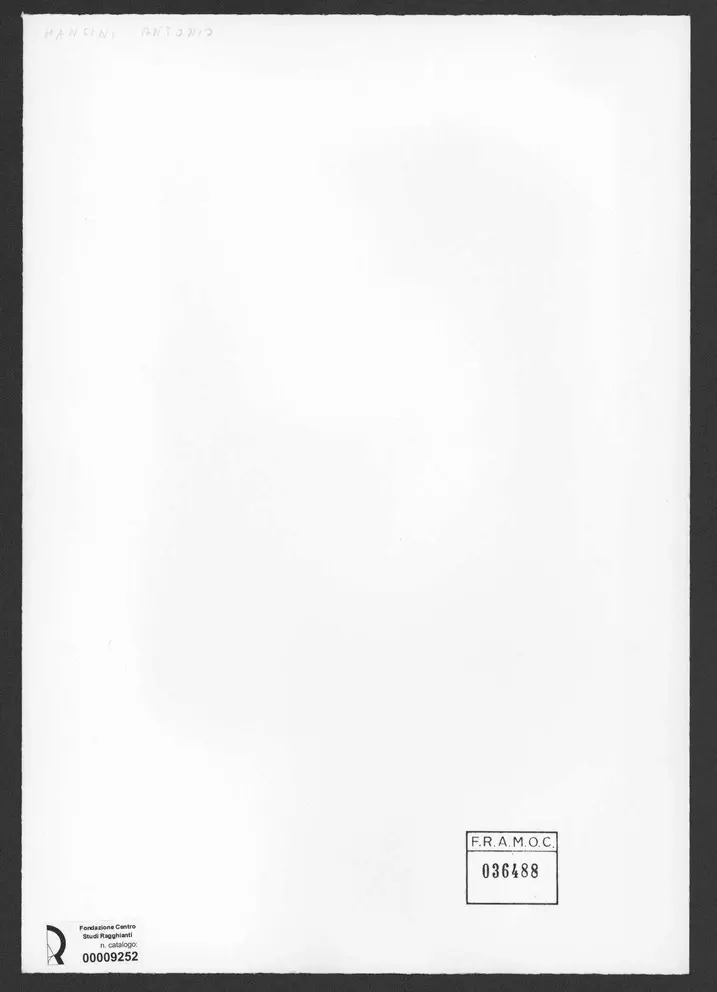 Anonimo , Mancini, Antonio - sec. XIX/ XX - Ritratto di donna , retro