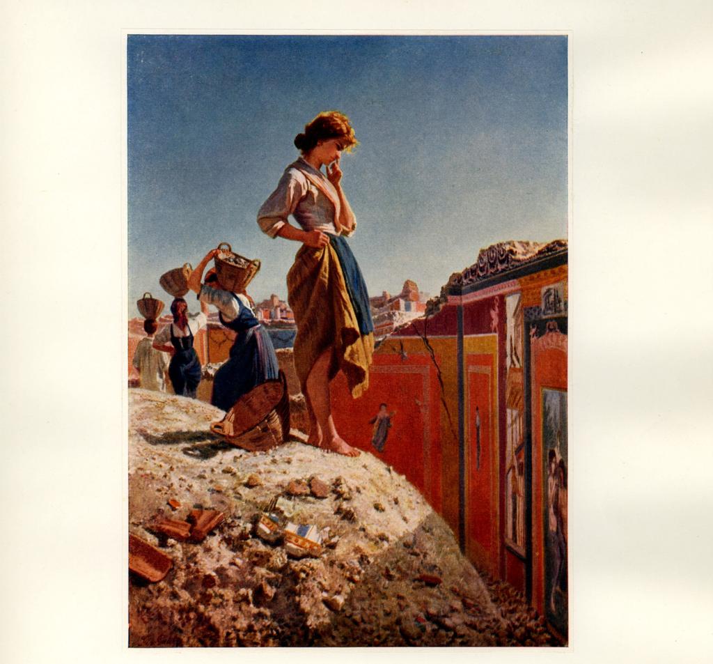 Anonimo , Palizzi, Filippo - sec. XIX - Scavi di Pompei , fronte