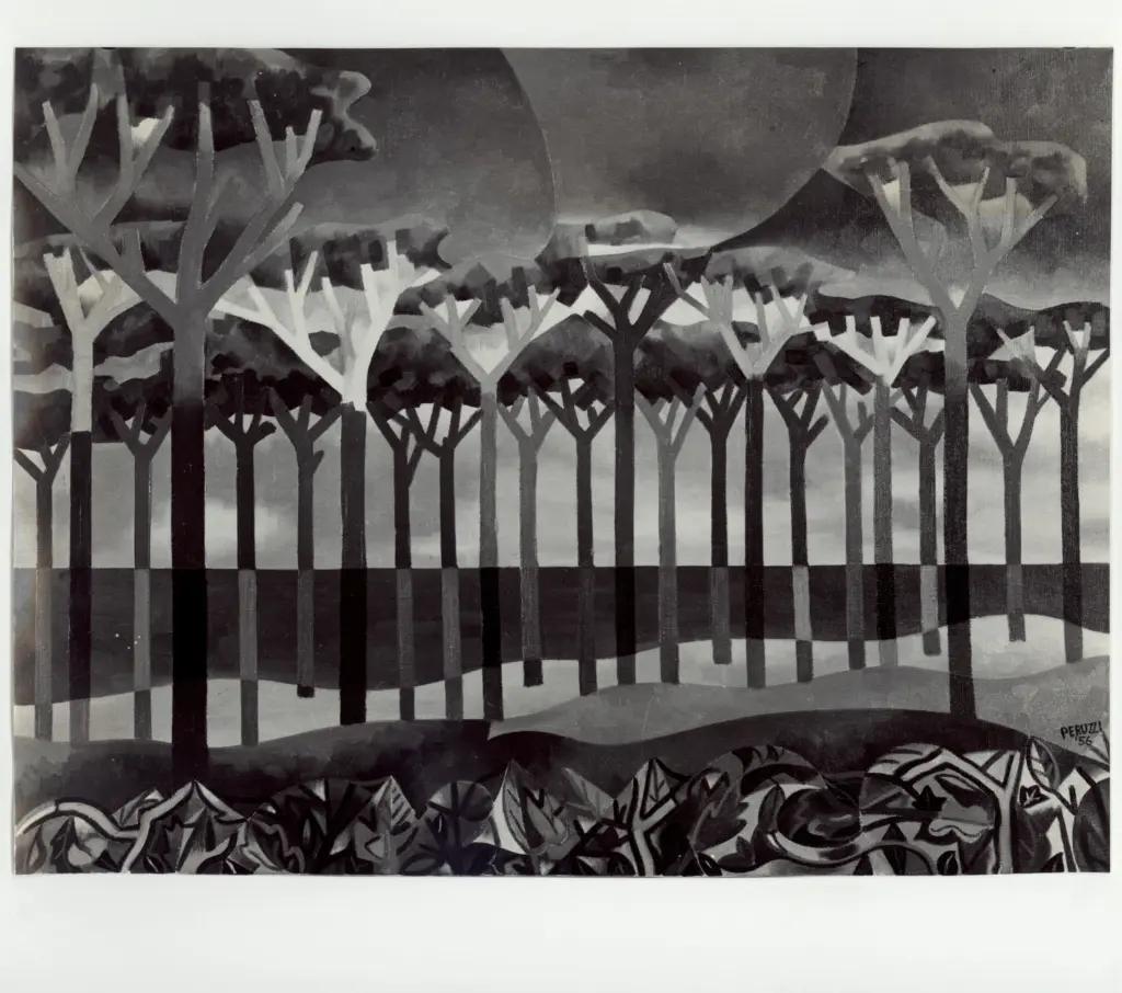 Anonimo , Peruzzi, Osvaldo - sec. XX - Pineta n.3 , fronte