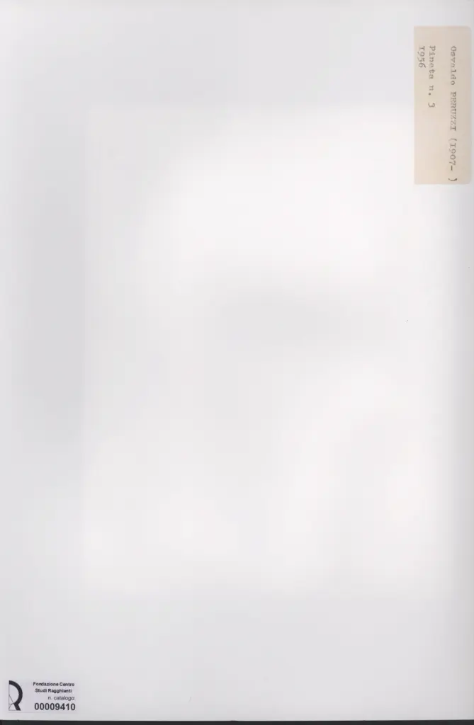 Anonimo , Peruzzi, Osvaldo - sec. XX - Pineta n.3 , retro