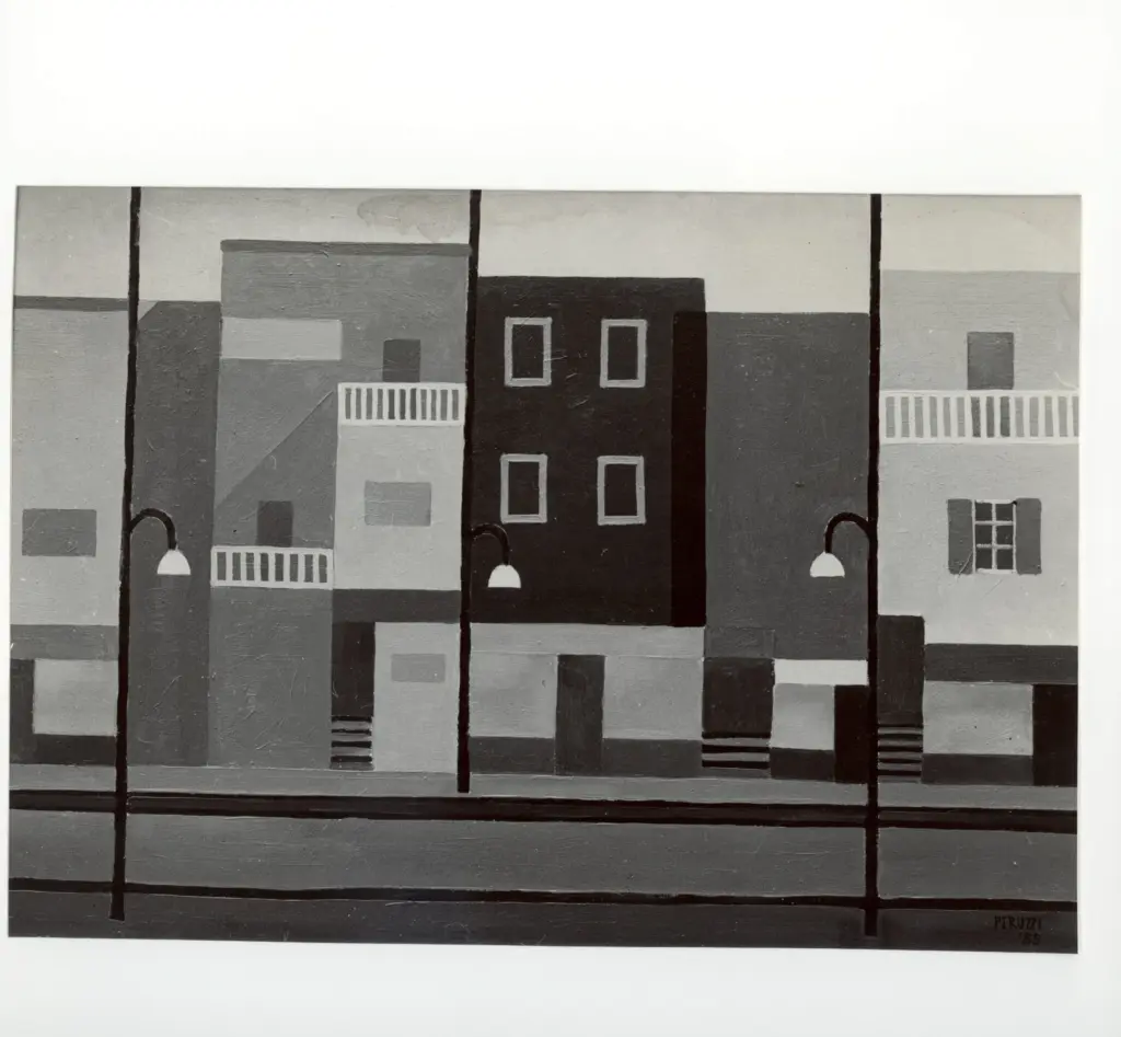 Anonimo , Peruzzi, Osvaldo - sec. XX - Strade di citt&agrave; , fronte