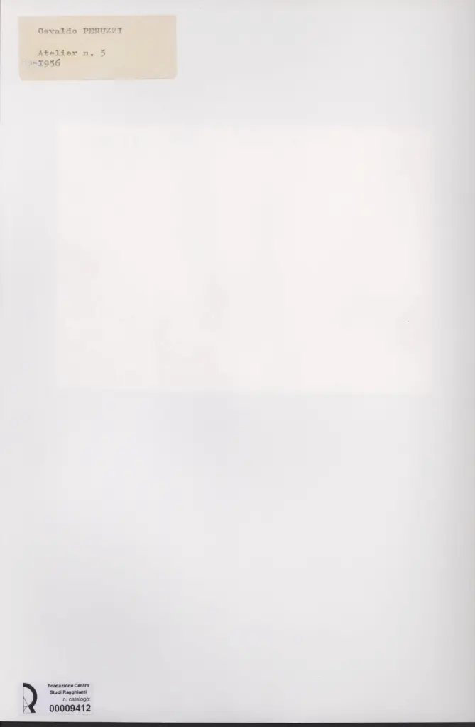 Anonimo , Peruzzi, Osvaldo - sec. XX - Atelier n. 5 , retro